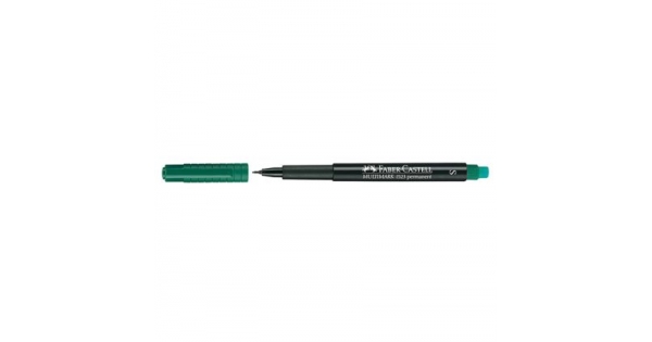 Универсален перманентен OHP маркер Faber-Castell 1523 S 0.4 mm Зелен