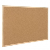 Коркова дъска Bi-Office С дървена рамка 90х120 cm