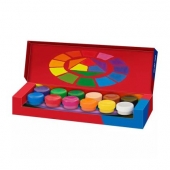 Темперни бои Faber-Castell В бурканче, 12 цвята, 12x20 ml