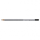 Молив Faber-Castell Grip 2001 HB, подострен, с гума