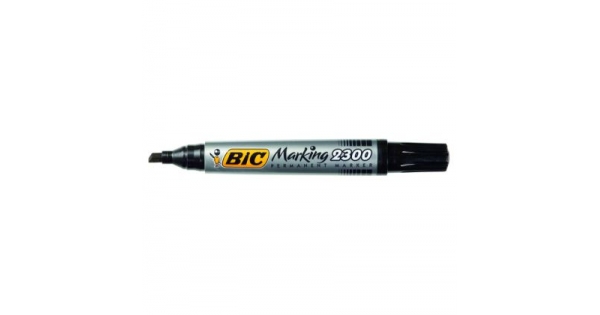 Перманентен маркер Bic 2300 Скосен връх 3.1-5.3 mm Черен