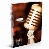 Тетрадка м. корици, спирала, офсет А4 80 л ш. р.