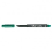 Универсален перманентен OHP маркер Faber-Castell 1525 М 1.0 mm Зелен