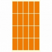 Етикети за цени 21х51 mm 20 етик./лист Оранжев неон