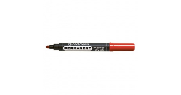 Перманентен маркер Centropen 8510 Объл връх 2.5 mm Червен