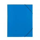 Папка с ластик Standard Картон, А4 Синя