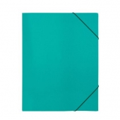 Папка с три капака и ластик Standard Картон, А4 Зелена