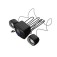 Тонколони Natec Speakers Pug 11w rms 2.1, Black
