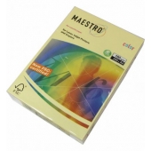 Цветен картон Maestro Color Жълт пастел, А4, 250 л. 160 g/m2