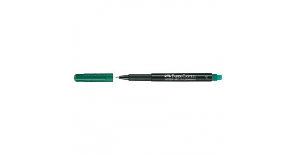 Универсален перманентен OHP маркер Faber-Castell 1513 F 0.6 mm Зелен