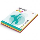 Цветен микс картон Maestro Color Жълт, розов, зелен и син пастел A4 4x10 л. 160 g/m2