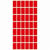 Етикети за цени 17x30 mm 42 етик./лист Червен неон