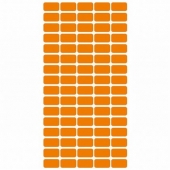 Етикети за цени 12x22 mm 80 етик./лист Оранжев неон