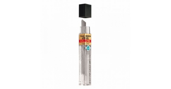 Графити Pentel Hi Polymer 2B 0.5 mm 12 бр.