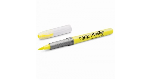 Текст маркер Bic Marking Flex Объл връх 1-5 mm Жълт