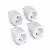 Аксесоар Sharp SGPH01EW4P - WiFi Smart Plug - 4 pack, 802.11 b/g/n (2.4GHz), Child Protection, Google Assistant, Alexa, White