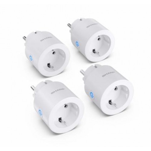 Аксесоар Sharp SGPH01EW4P - WiFi Smart Plug - 4 pack, 802.11 b/g/n (2.4GHz), Child Protection, Google Assistant, Alexa, White