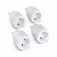 Аксесоар Sharp SGPH01EW4P - WiFi Smart Plug - 4 pack, 802.11 b/g/n (2.4GHz), Child Protection, Google Assistant, Alexa, White