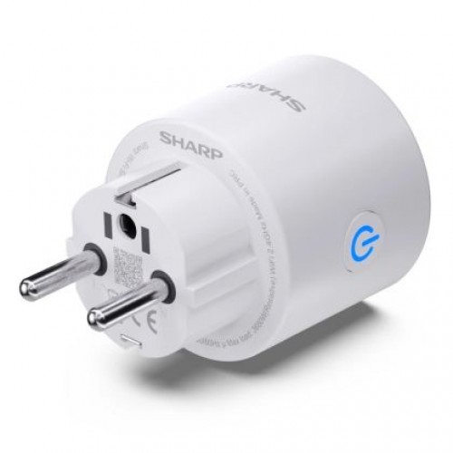 Аксесоар Sharp SGPH01EW4P - WiFi Smart Plug - 4 pack, 802.11 b/g/n (2.4GHz), Child Protection, Google Assistant, Alexa, White-1