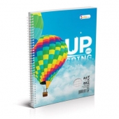 Тетрадка Multiprint Меки корици, спирала, 2 теми, А5 100 л. с широки редове