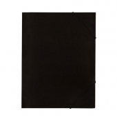 Папка с ластик Standard Картон, А4 Черна