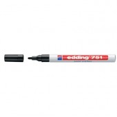 Paint маркер Edding 751 Объл връх 1-2 mm Черен