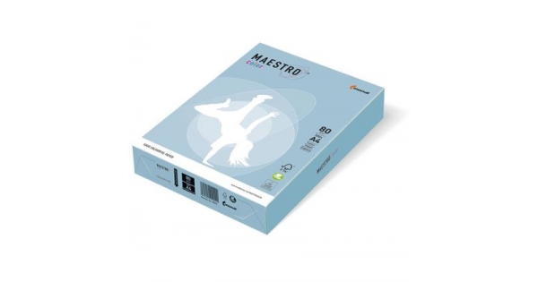 Цветна хартия Maestro Color Ледено син пастел, А4 500 л. 80 g/m2