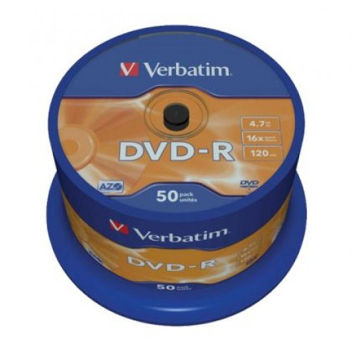DVD-R Verbatim 16x 4.7 GB шпиндел 50 бр.-1