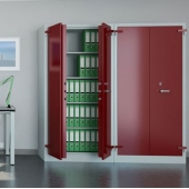 Шкафове за архивиране Огнеупорен метален шкаф Malow Office Locker SAM W2A С четири рафта, 95x55x195 cm
