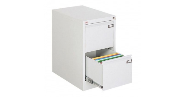 Шкаф за висящи папки Malow File Locker SZK101E Единичен с 2 чекмеджета, 41.5x63x71.5 cm, Сив-1