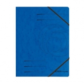 Папка с ластик Herlitz Colorspan Картон, А4 Синя