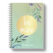 Тетрадка Black&White Love Mix Ламинирани корици, спирала, офсет, 4 теми, А4 160 л. с редове