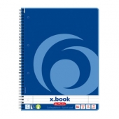 Тетрадка Herlitz X-book Меки корици, спирала, А4 80 л. с редове