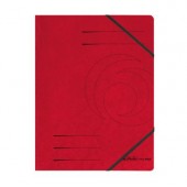 Папка с ластик Herlitz Colorspan Картон, А4 Червена