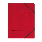Папка с ластик Herlitz Colorspan Картон, А4 Червена