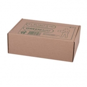 Кутия от микровелпапе 21.5x15x7.5 cm, Кафява