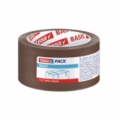 Лепяща лента Tesa Basic Pack Опаковъчна хотмелт 50 mm x 66 m, Кафява