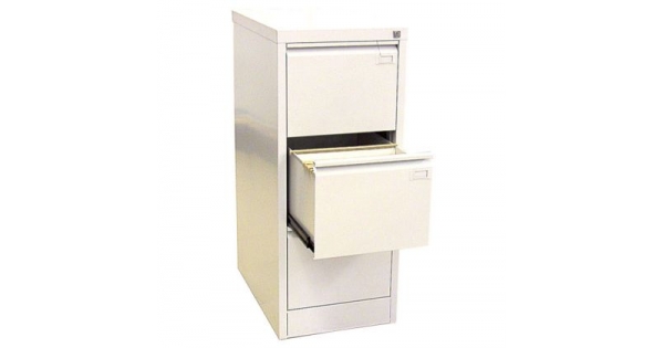 Шкаф за висящи папки Malow File Locker SZK201E Единичен с 3 чекмеджета, 41.5x63x100 cm, Сив-1