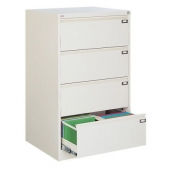 Шкаф за висящи папки Malow File Locker SZK302E Двоен с 4 чекмеджета, 77.5x63x128.5 cm, Сив