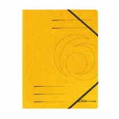 Папка с ластик Herlitz Colorspan Картон, А4 Жълта