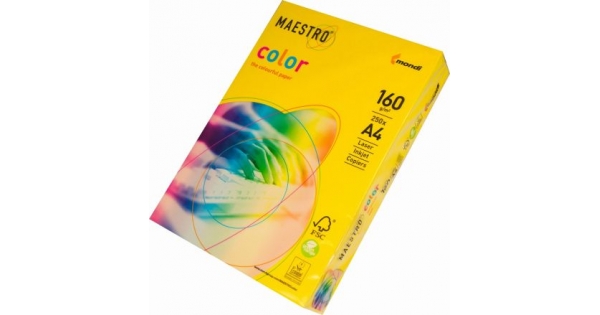 Цветен картон Maestro Color Наситен, А4, 250 л., 160 g/m2
