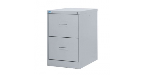 Шкаф за висящи папки Silverline SLV2M Единичен с 2 чекмеджета, 45.8x62.2x71.1 cm, Сив