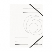 Папка с ластик Herlitz Colorspan Картон, А4 Бяла