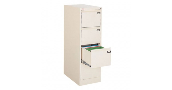 Шкаф за висящи папки Malow File Locker SZK301E Единичен с 4 чекмеджета, 41.5x63x128.5 cm, Сив-1