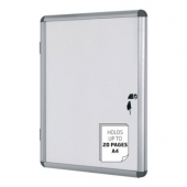 Информационно бяло табло Bi-Office Магнитно, със заключване 12xA4