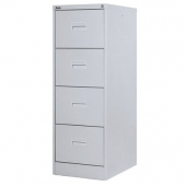 Шкаф за висящи папки Silverline Midi FCMI4A Единичен с 4 чекмеджета, 39.8x62.2x132 cm, Сив