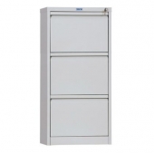 Шкаф за висящи папки Практик AFC03 Единичен с 3 чекмеджета, 46.6x63.1x102 cm, Сив
