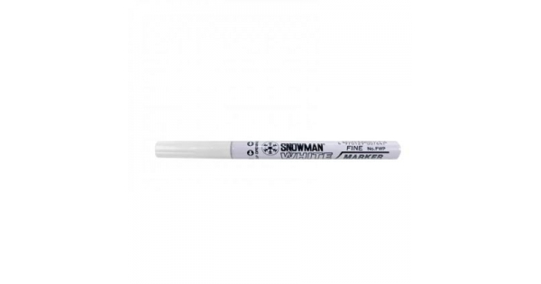 Paint маркер Snowman Объл връх 0.5-1 mm Бял