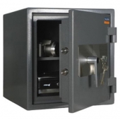 Брониран огнеупорен касов сейф Valberg ASG46 44x44x46 cm / 33x29x35 cm, 72 kg Сив