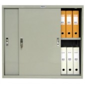 Метален шкаф Практик AMT 0891 С един рафт, плъзгащи врати, 91.5x45.8x83.2 cm Сив